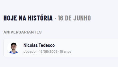 Hoje na história